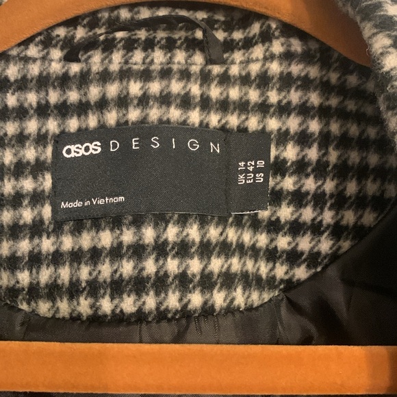 ASOS Houndtooth Winter Coat - Picture 2 of 7